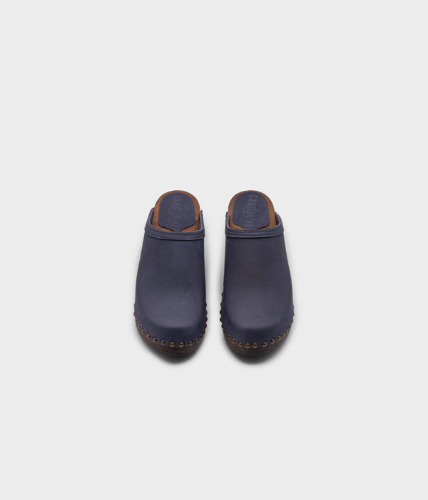 Sandgrens Rome Studded Clog Mule Navy