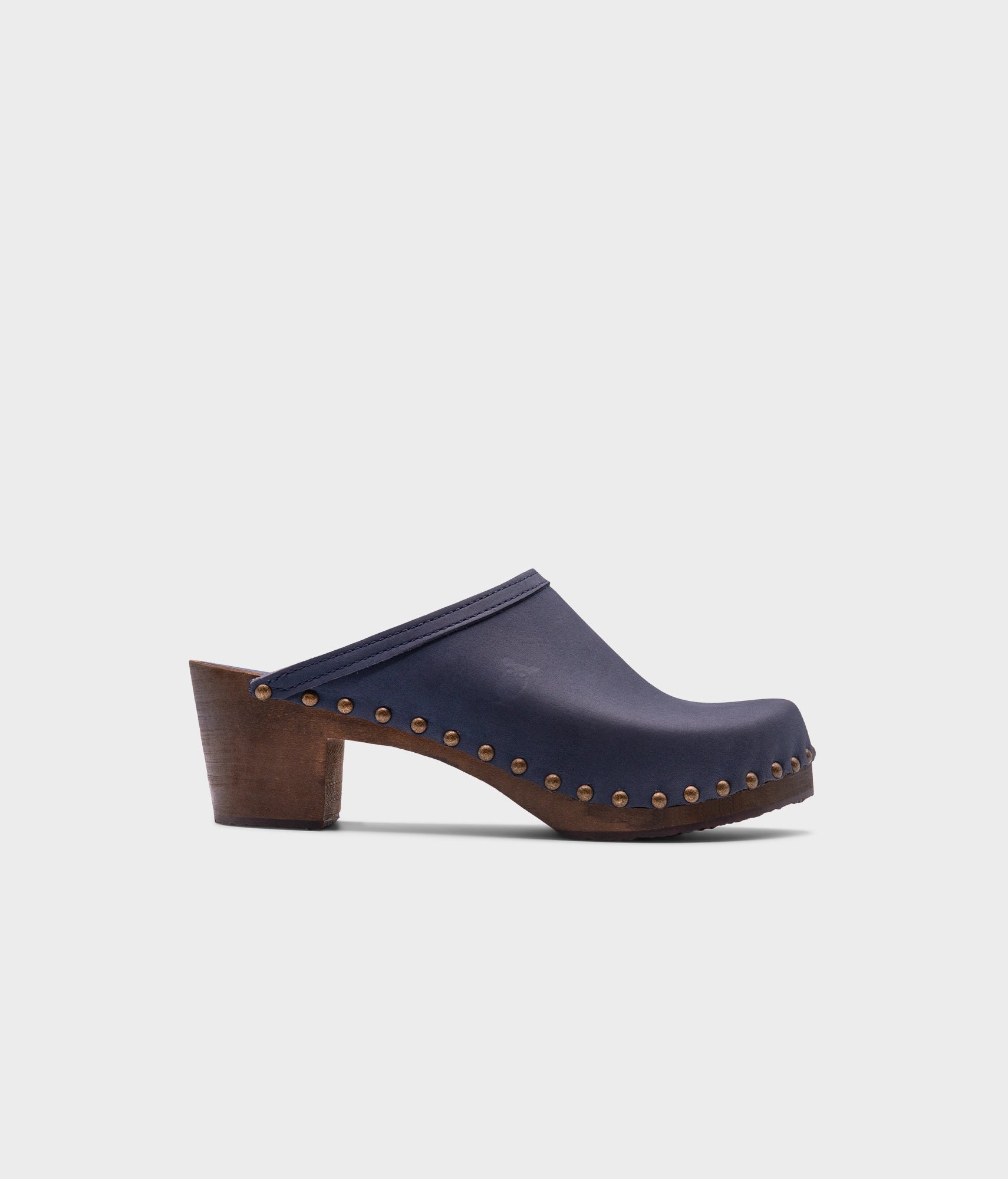 sandgrens Rome studded clog mule Navy