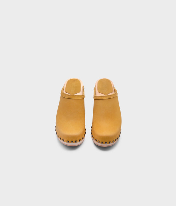 Sandgrens Rome Studded Clog Mule Royal Yellow