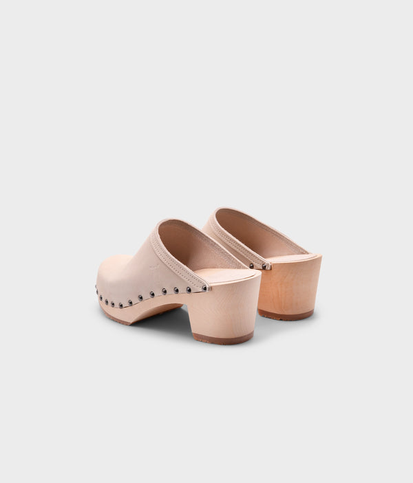 Sandgrens Rome Studded Clog Mule Sand