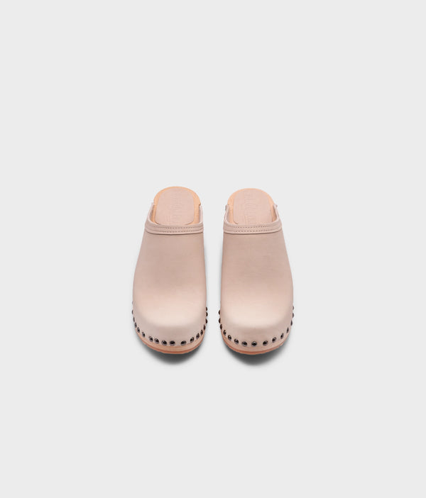 Sandgrens Rome Studded Clog Mule Sand