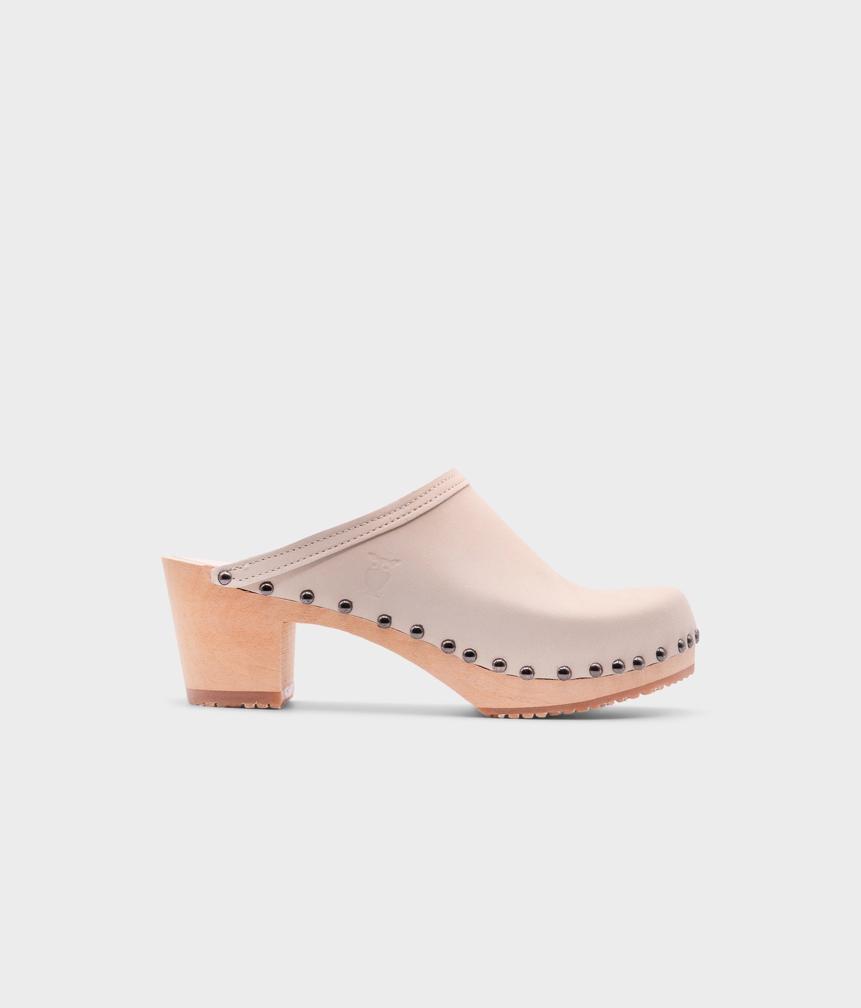 sandgrens Rome studded clog mule Sand