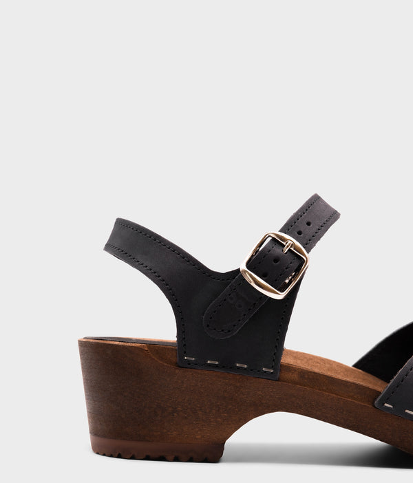 Sandgrens Saragasso Classic Clog Sandal Black