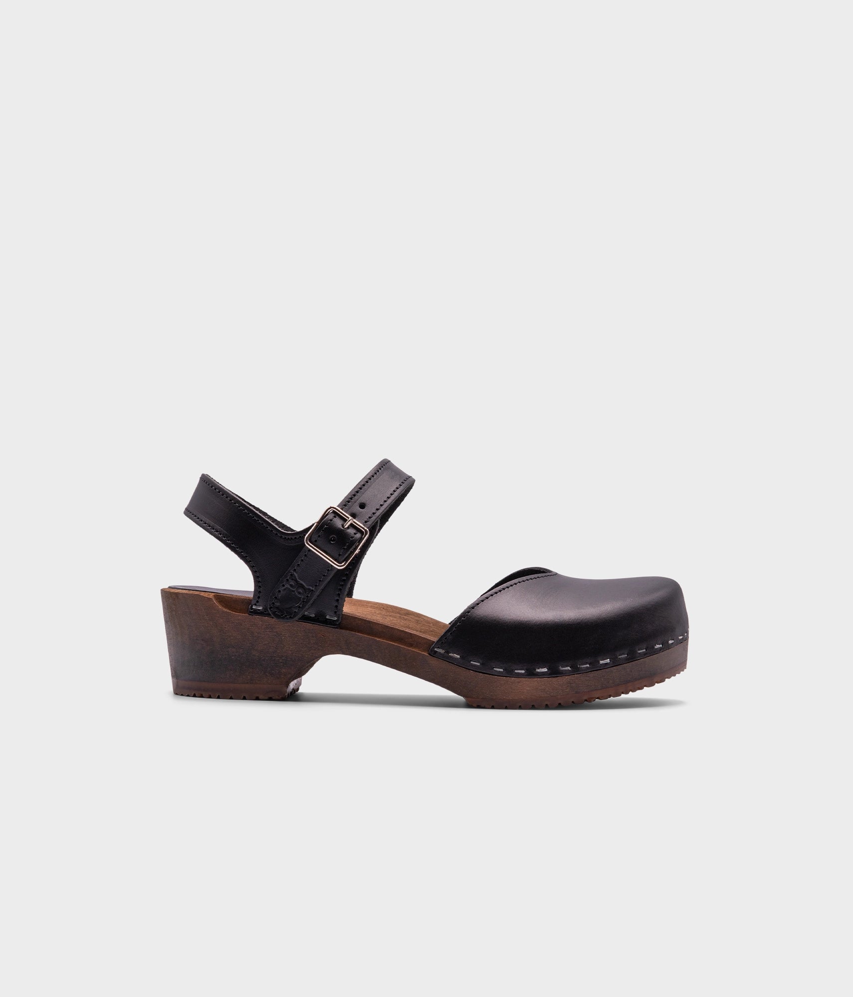 sandgrens Saragasso classic clog sandal Black