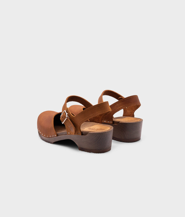 Sandgrens Saragasso Classic Clog Sandal Dexter Tan
