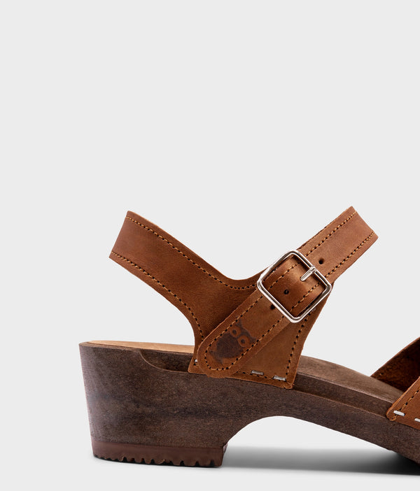 Sandgrens Saragasso Classic Clog Sandal Dexter Tan