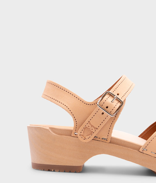 Sandgrens Saragasso Classic Clog Sandal Ecru