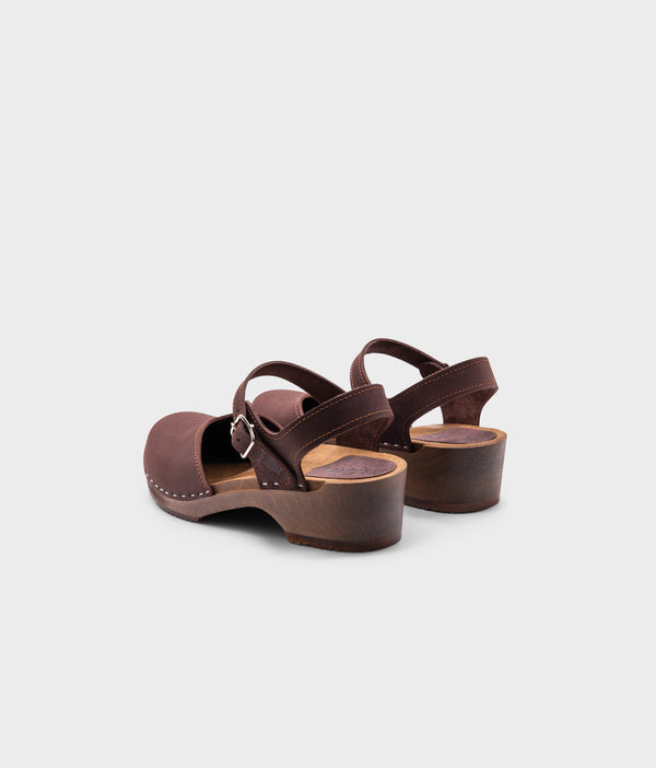 Sandgrens Saragasso Classic Clog Sandal Fudge
