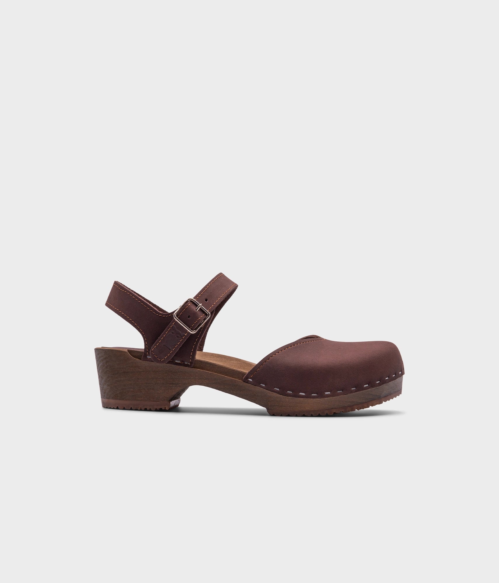 sandgrens Saragasso classic clog sandal Fudge