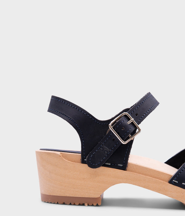 Sandgrens Saragasso Classic Clog Sandal Navy