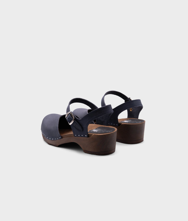 Sandgrens Saragasso Classic Clog Sandal Navy