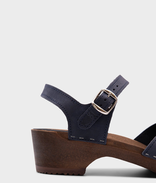 Sandgrens Saragasso Classic Clog Sandal Navy