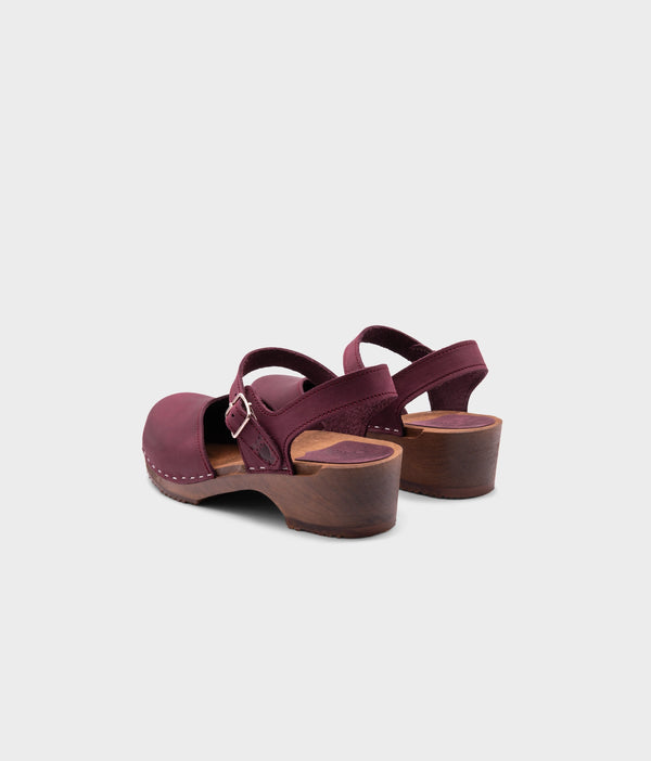 Sandgrens Saragasso Classic Clog Sandal Plum