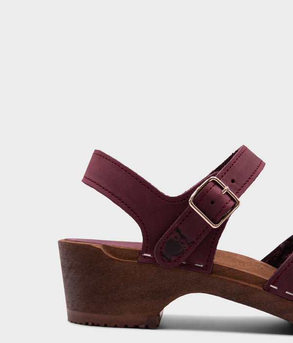 Sandgrens Saragasso Classic Clog Sandal Plum