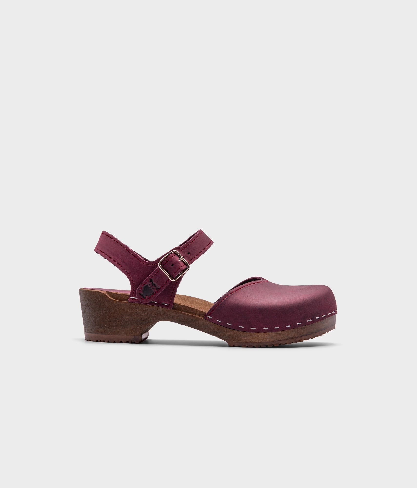 sandgrens Saragasso classic clog sandal Plum