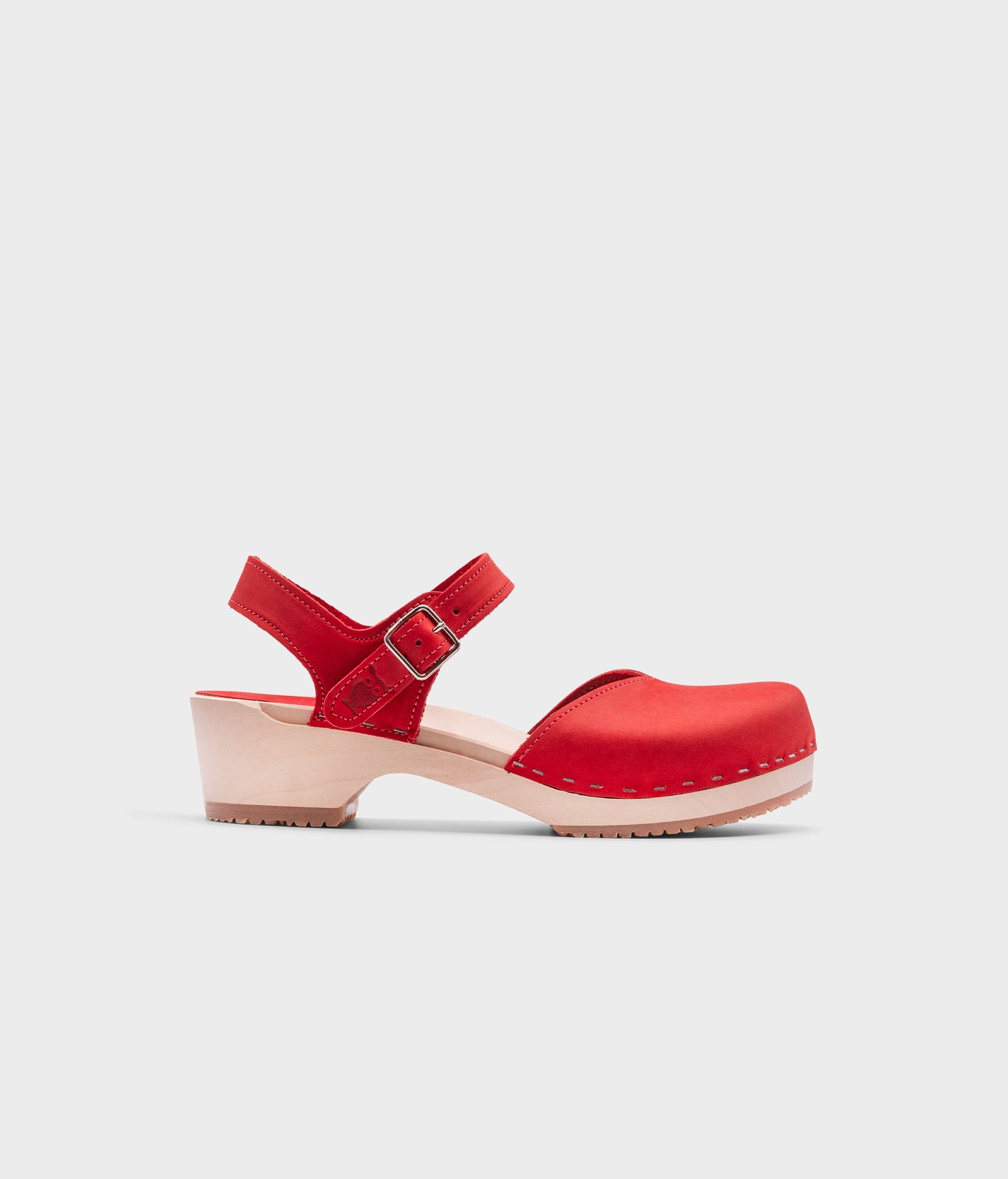 sandgrens Saragasso classic clog sandal Red