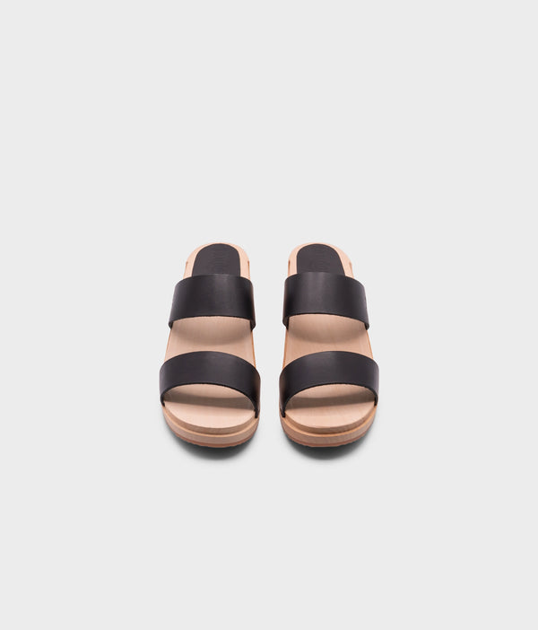 Sandgrens Stockholm Low Slip-in Clog Sandal Black