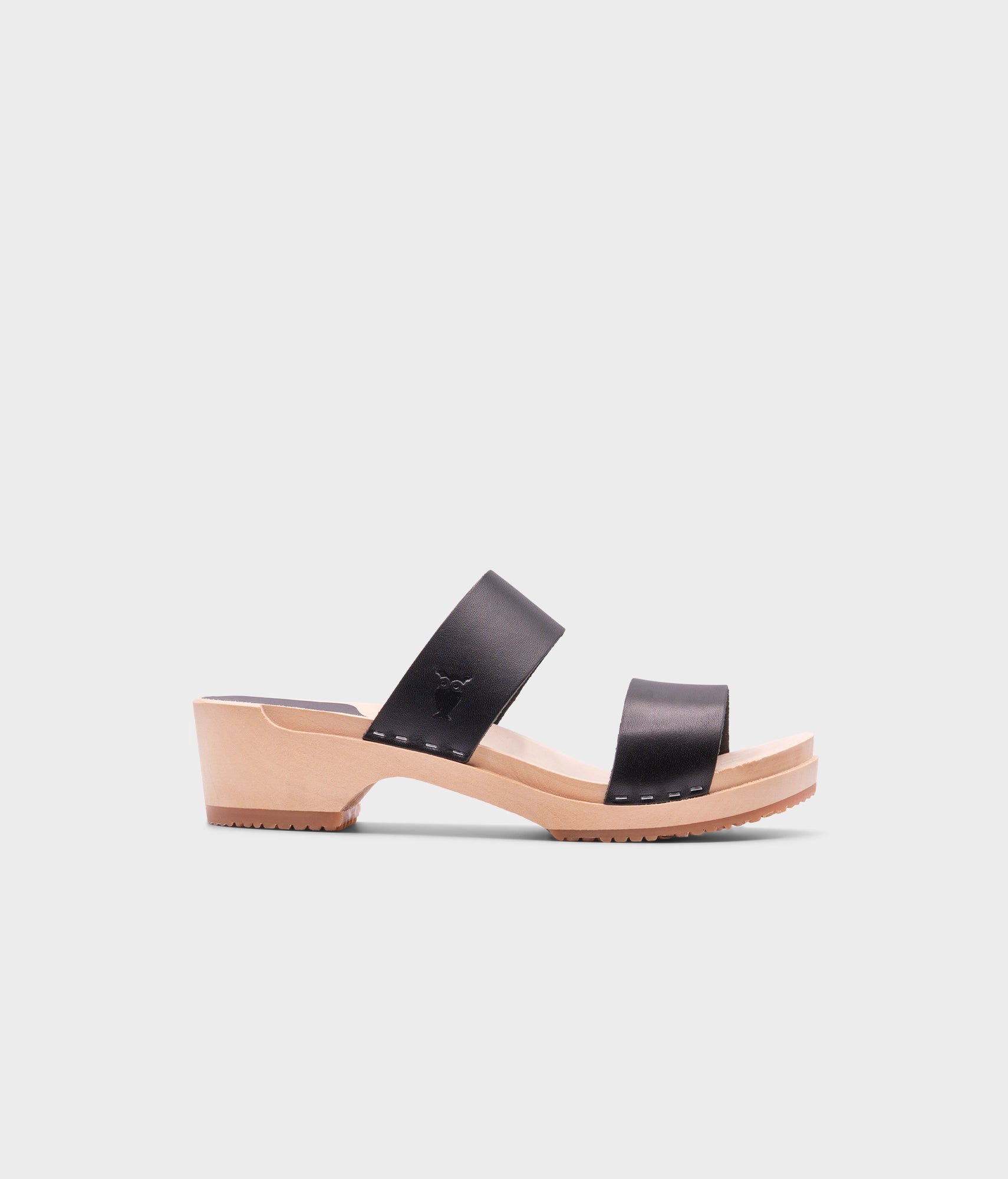 sandgrens Stockholm low slip-in clog sandal Black