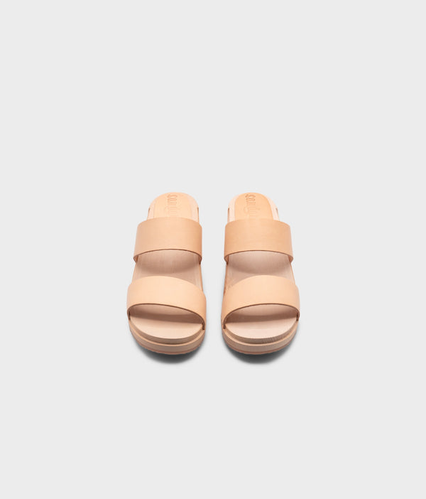 Sandgrens Stockholm Low Slip-in Clog Sandal Ecru