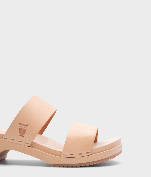 Sandgrens Stockholm Low Slip-in Clog Sandal Ecru