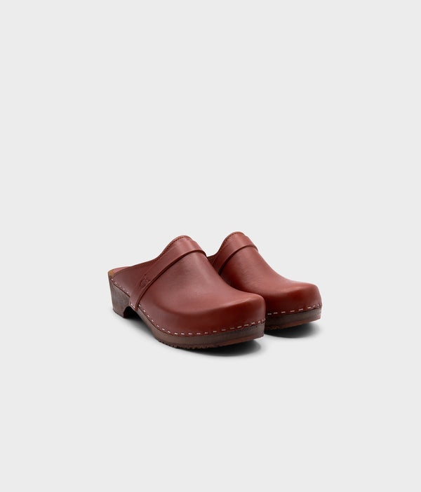 Sandgrens Tokyo Classic Clog Mule Cognac