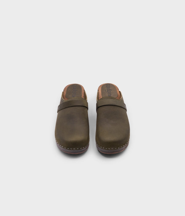 Sandgrens Tokyo Classic Clog Mule Olive