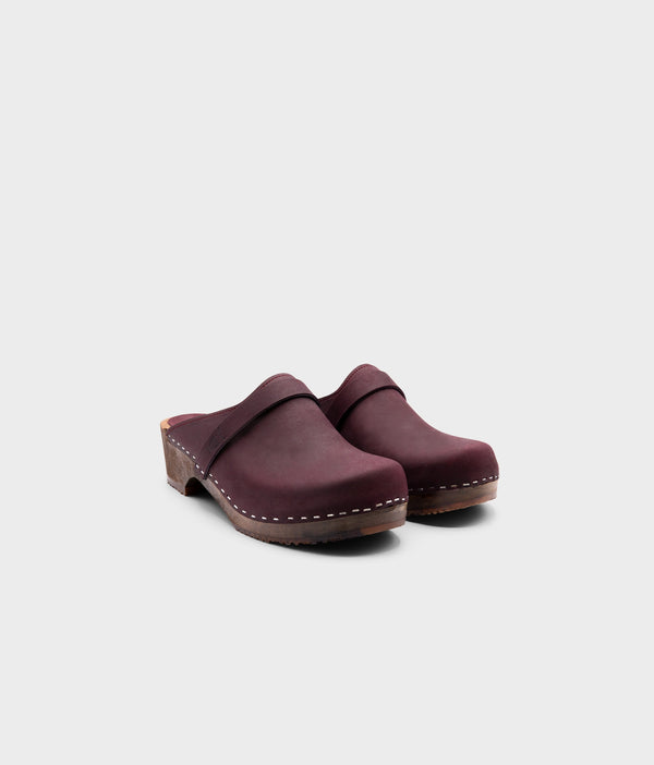Sandgrens Tokyo Classic Clog Mule Plum