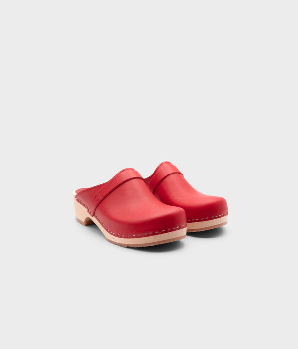 Sandgrens Tokyo Classic Clog Mule Red