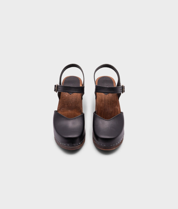 Sandgrens Victoria Classic Clog Sandal Black