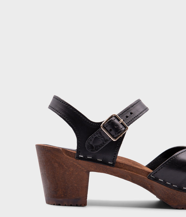 Sandgrens Victoria Classic Clog Sandal Black