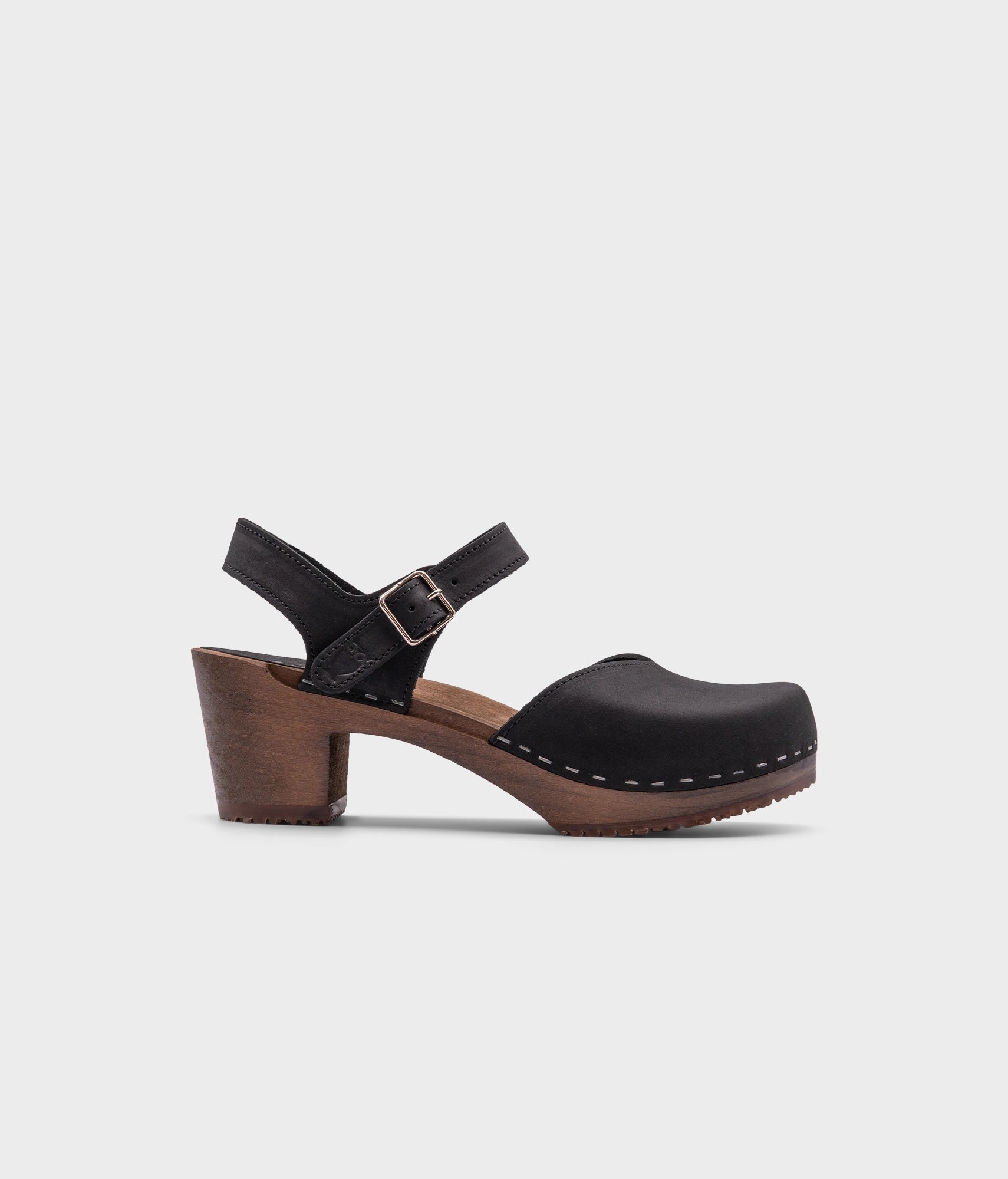 sandgrens Victoria classic clog sandal Black