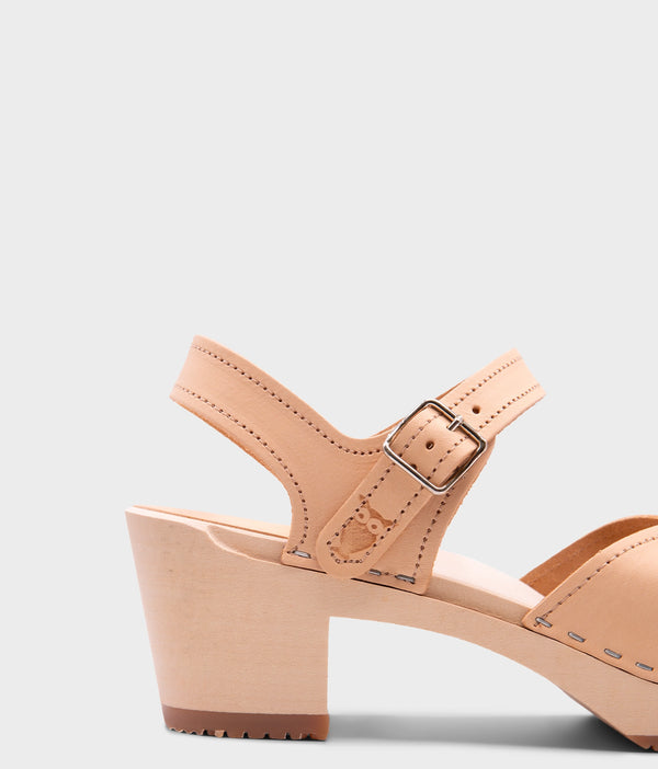 Sandgrens Victoria Classic Clog Sandal Ecru