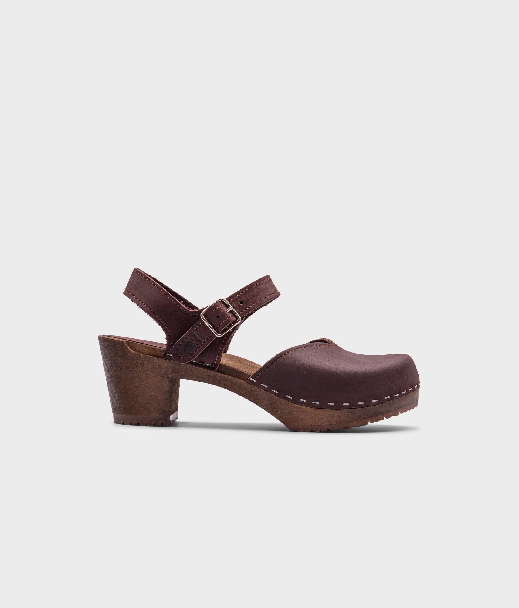sandgrens Victoria classic clog sandal Fudge