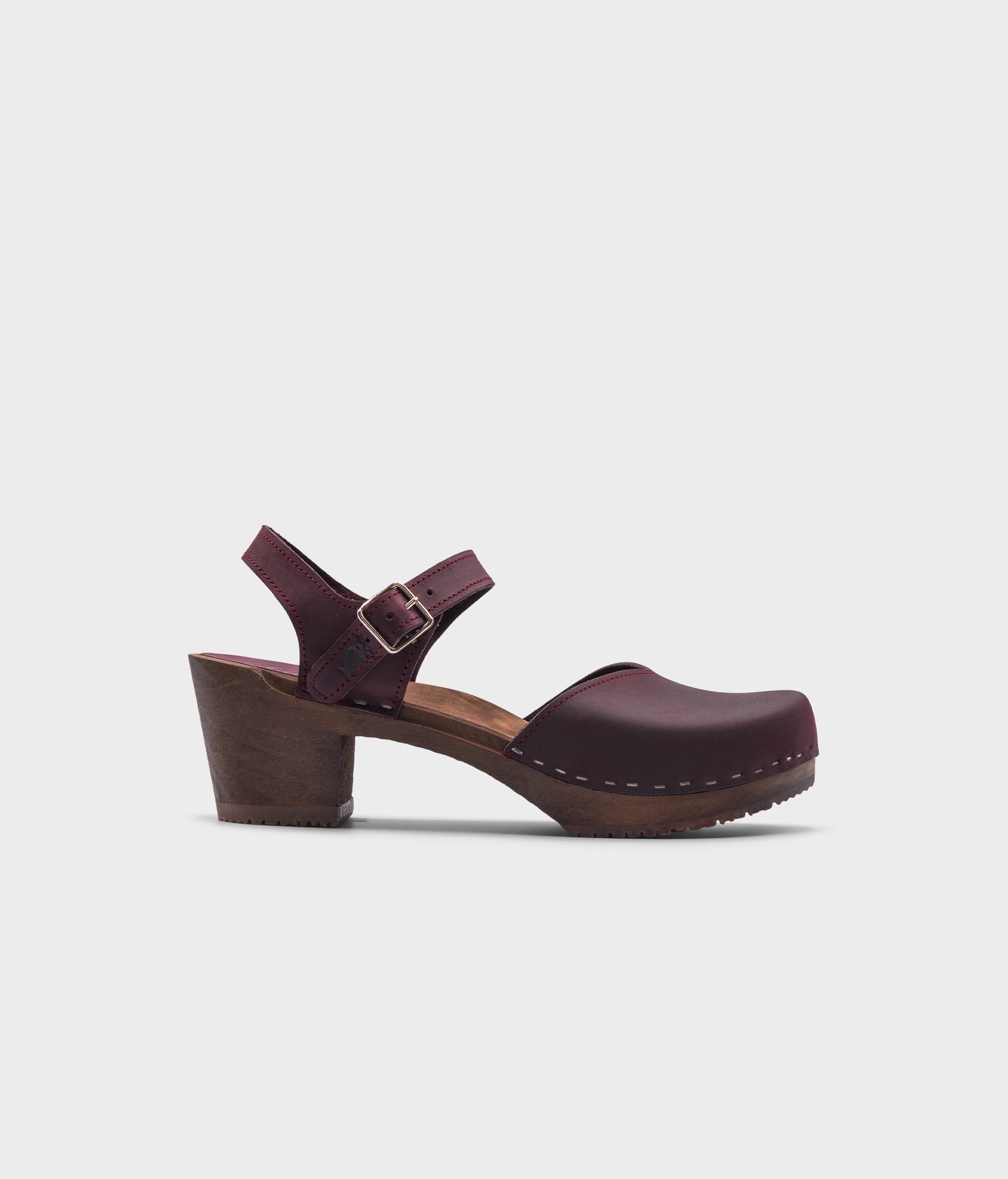 sandgrens Victoria classic clog sandal Plum