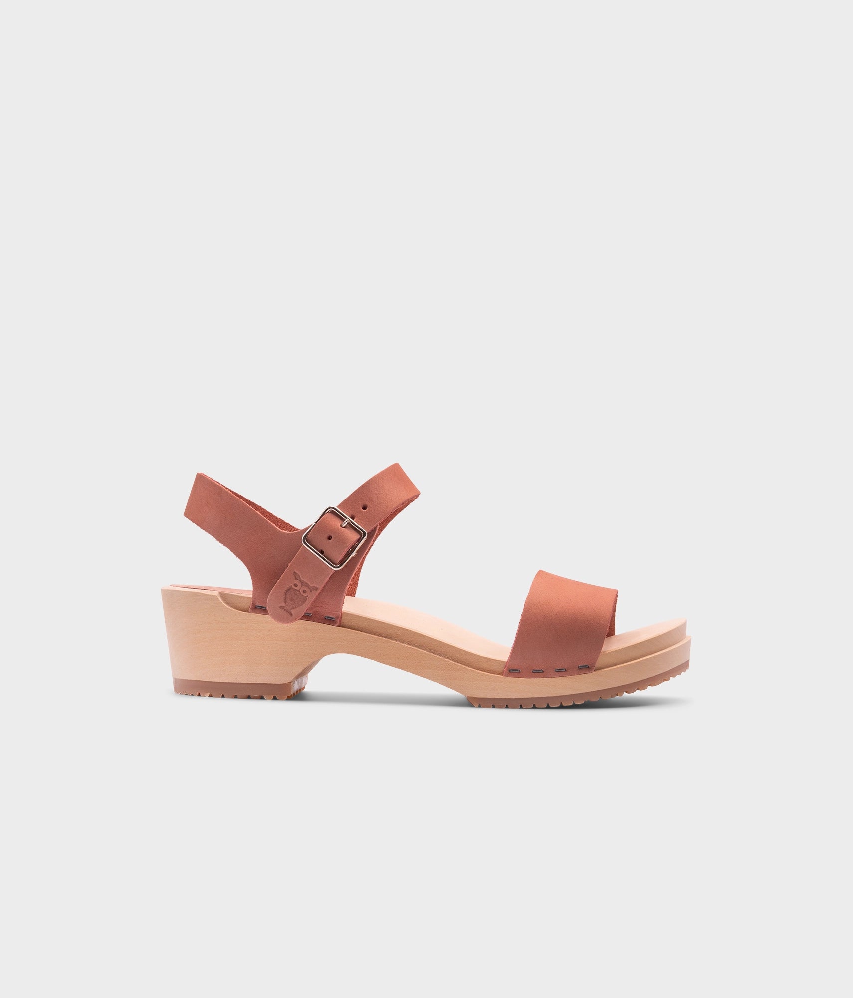 sandgrens Vienna low open-toe clog sandal Blush