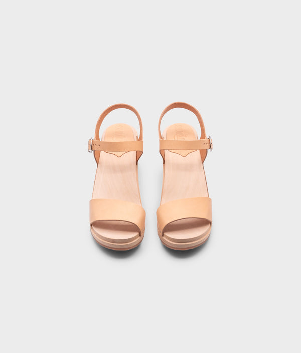 Sandgrens Vienna Open-toe Clog Sandal Ecru