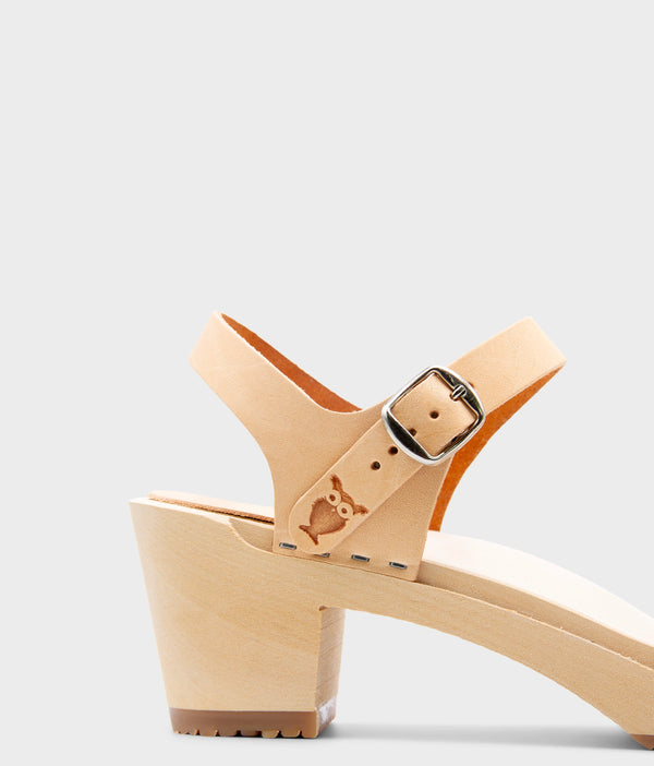 Sandgrens Vienna Open-toe Clog Sandal Ecru