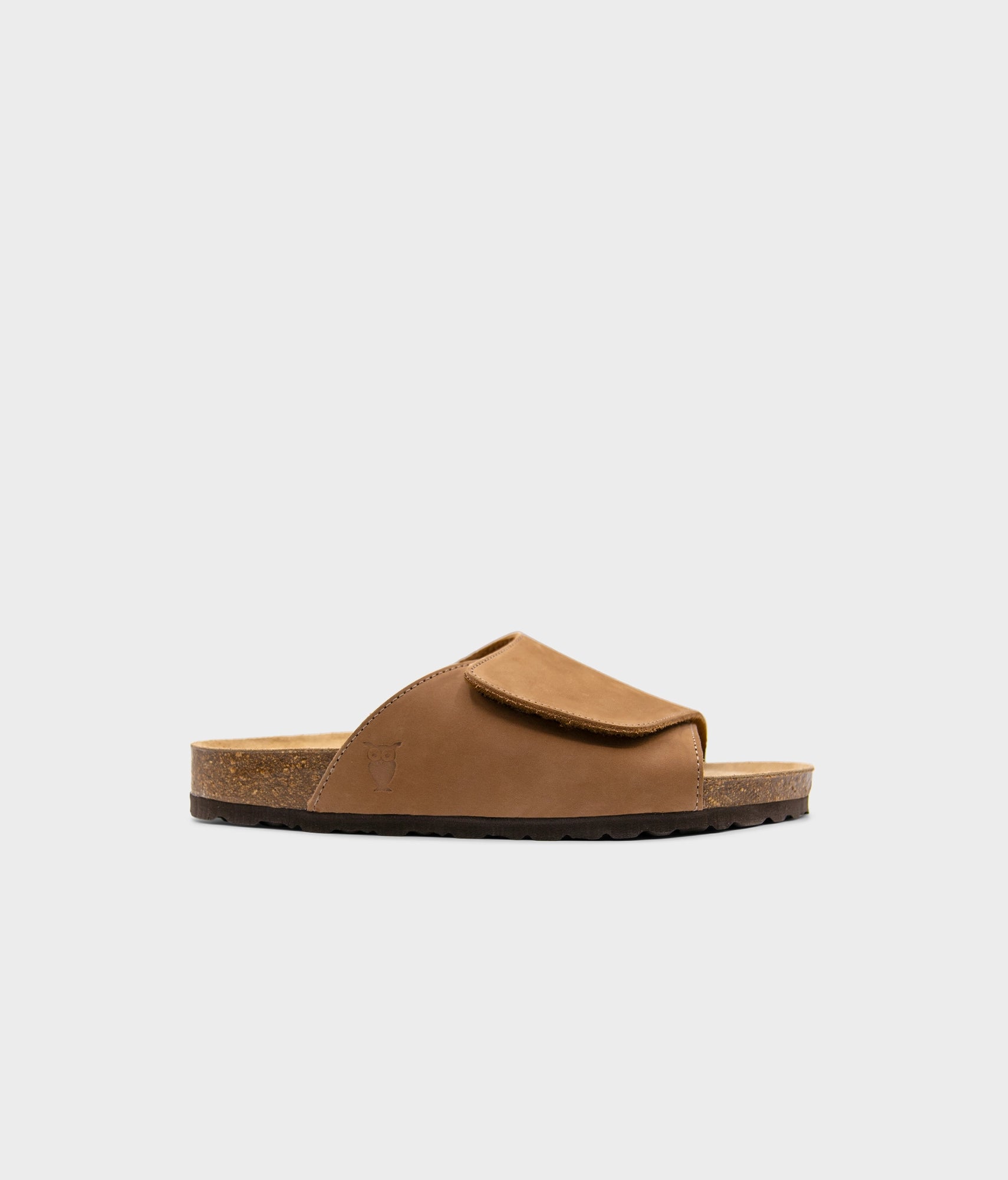 sandgrens Vigo velcro cork sandal Hazel Brown