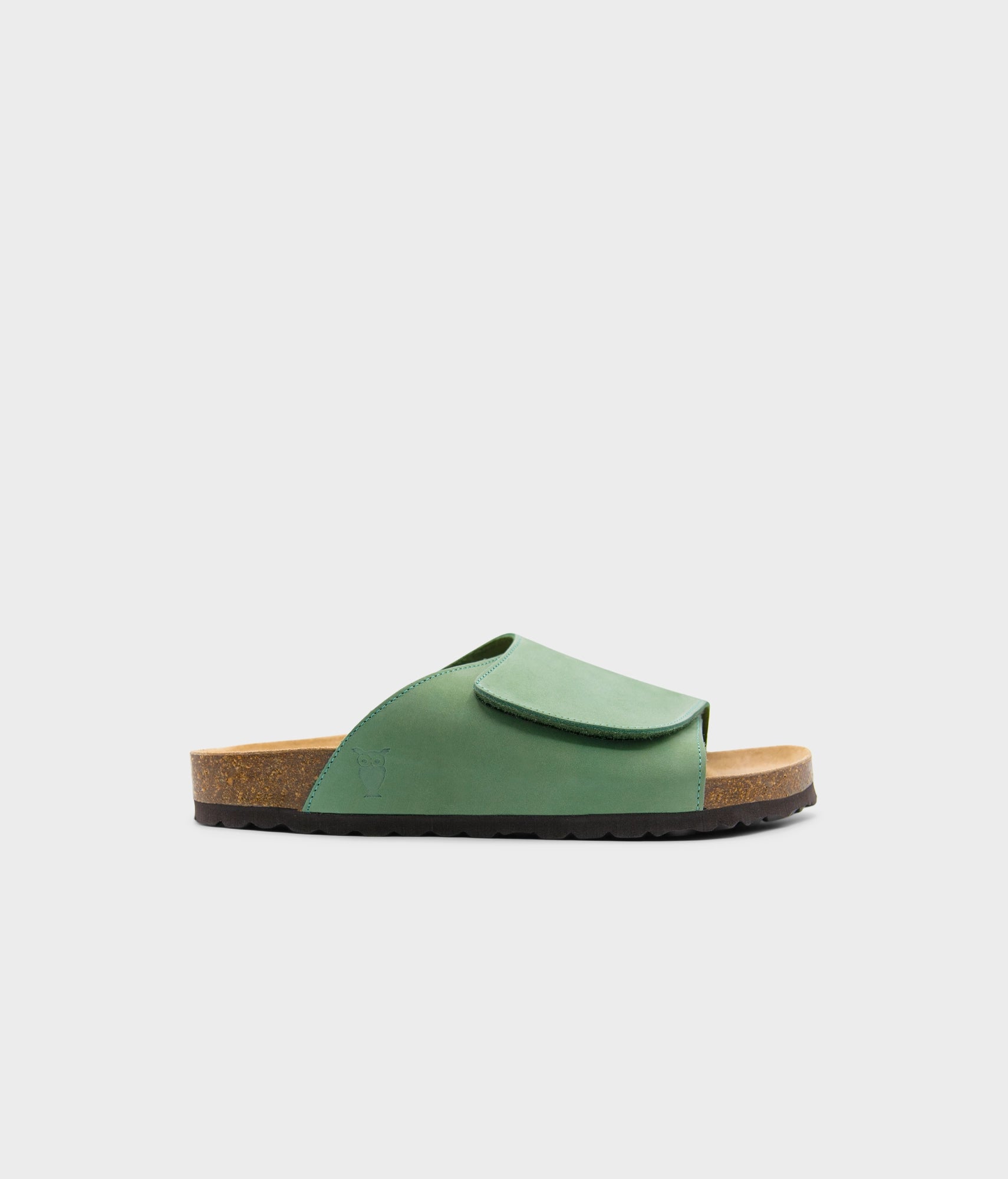 sandgrens Vigo velcro cork sandal Jade Green