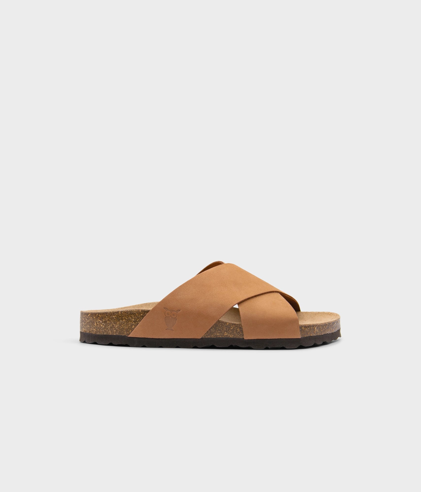 sandgrens Soria criss-cross cork sandal Light Terracotta