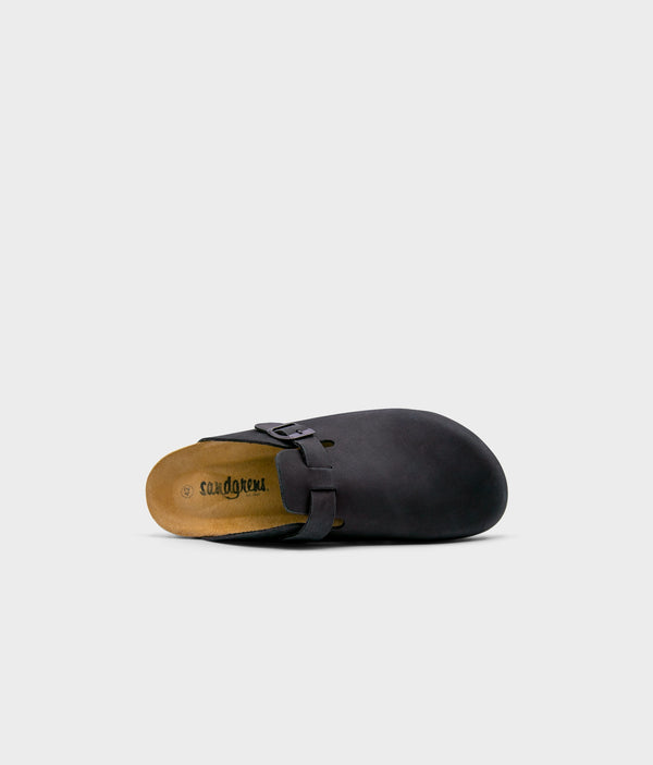 Sandgrens Toledo Closed-toe Cork Sandal Black Ember