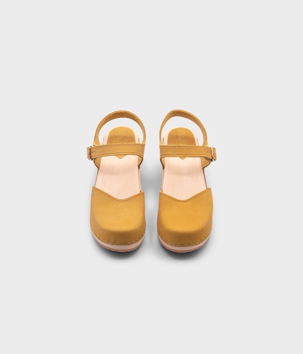 Sandgrens Victoria Classic Clog Sandal Royal Yellow