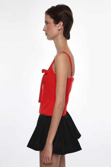Sandy Liang AMELIE TOP IN RED