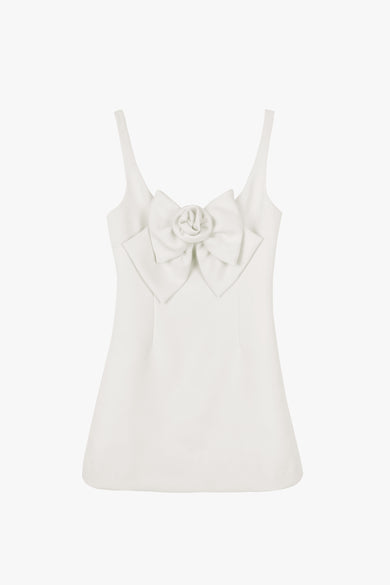 sandy liang ARDEN DRESS IN CREAM