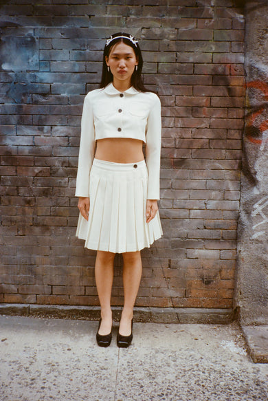 Sandy Liang ASTRA SKORT IN BONE