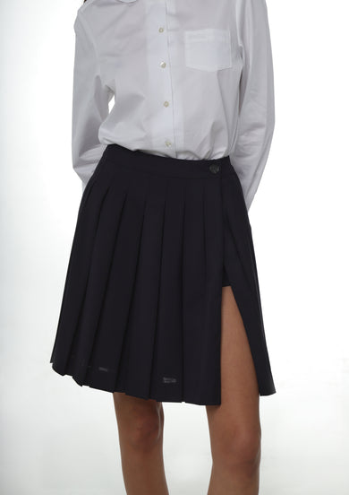 Sandy Liang ASTRA SKORT IN DARK NAVY