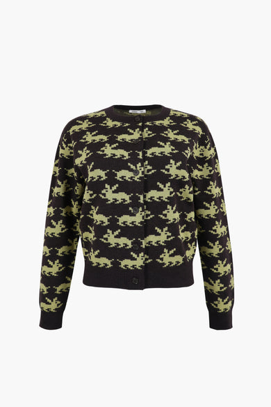 sandy liang BOUCHETTE CARDIGAN IN BROWN