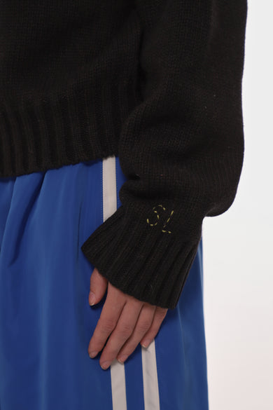 Sandy Liang BUBBLES SWEATER IN BLACK