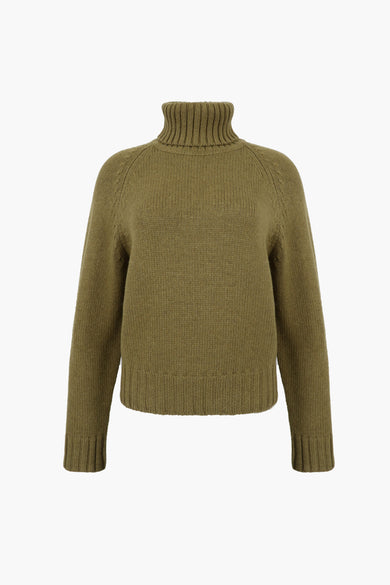 sandy liang BUBBLES SWEATER IN OLIVE