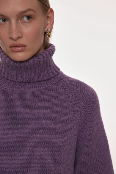 Sandy Liang BUBBLES SWEATER IN PURPLE